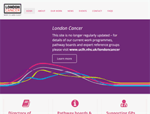 Tablet Screenshot of londoncancer.org